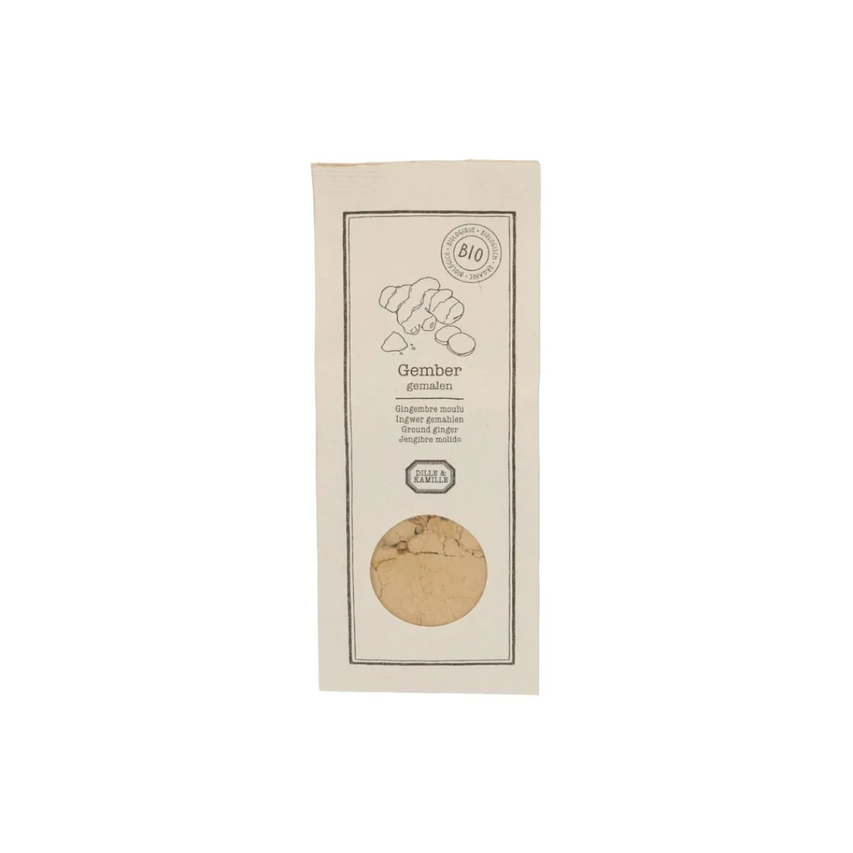 Specerijen|Kruiden*DILLE & KAMILLE Gemberpoeder, biologisch, 45 g