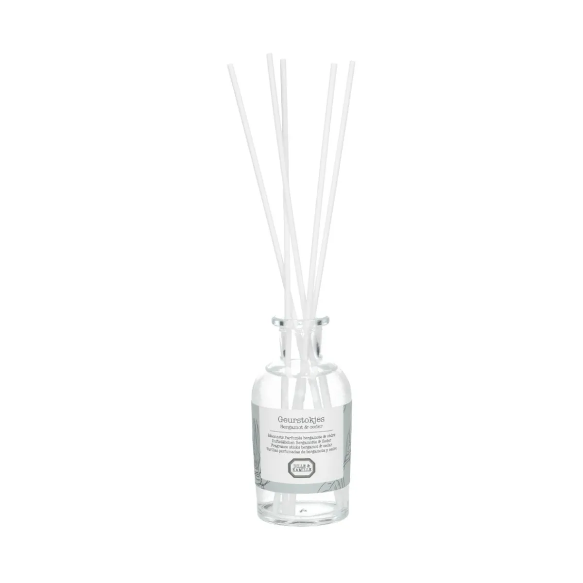 Warm Wonen|Herfst Decoratie*DILLE & KAMILLE Geurstokjes, bergamot en ceder, 100 ml