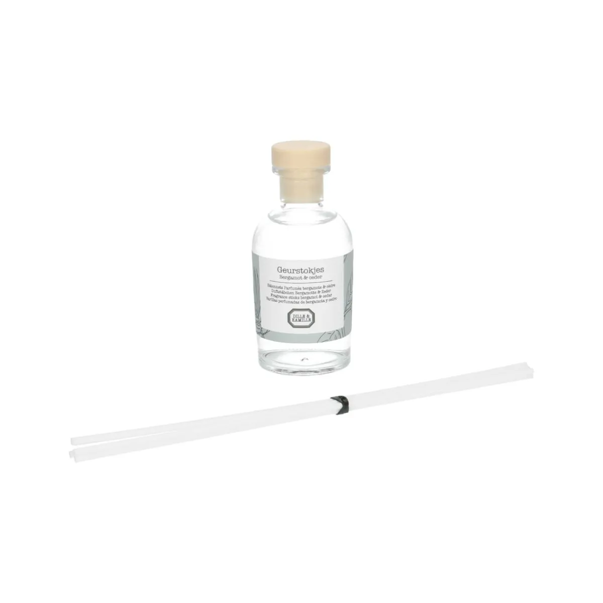 Warm Wonen|Herfst Decoratie*DILLE & KAMILLE Geurstokjes, bergamot en ceder, 100 ml