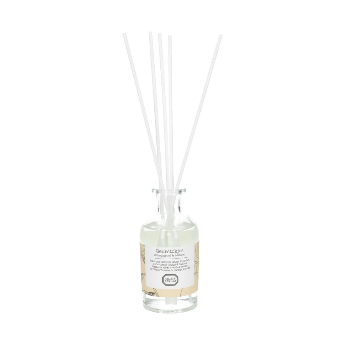 Warm Wonen|Herfst Decoratie*DILLE & KAMILLE Geurstokjes, sinaasappel en bamboe, 100 ml