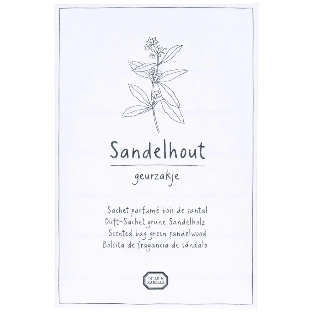 Geurzakjes*DILLE & KAMILLE Geurzakje, sandelhout