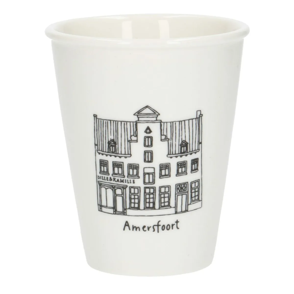 Bekers En Mokken*DILLE & KAMILLE Gevel mok, Amersfoort, porselein, 200 ml