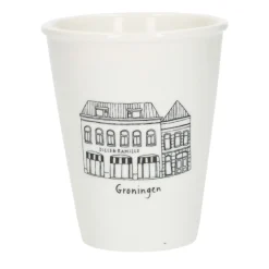 Bekers En Mokken*DILLE & KAMILLE Gevel mok, Groningen, porselein, 200 ml