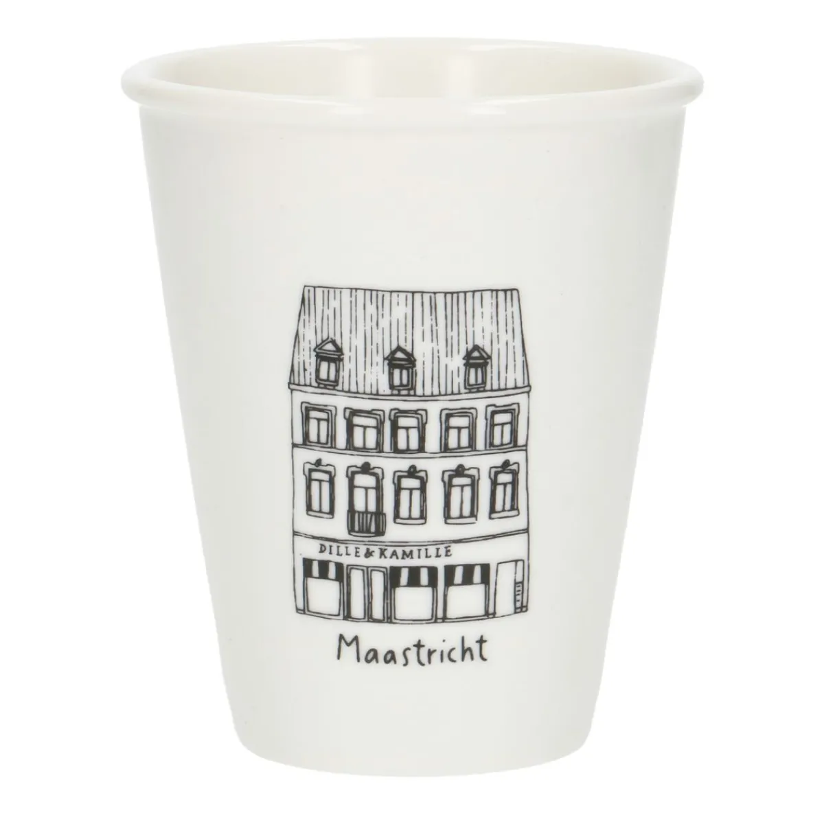 Bekers En Mokken*DILLE & KAMILLE Gevel mok, Maastricht, porselein, 200 ml