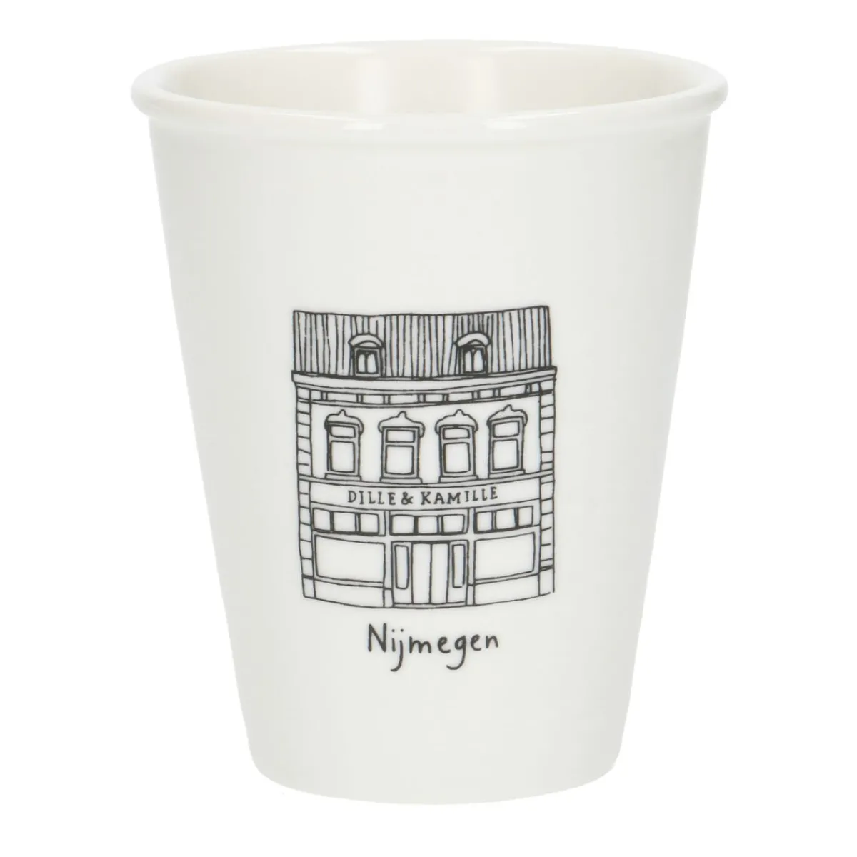 Bekers En Mokken*DILLE & KAMILLE Gevel mok, Nijmegen, porselein, 200 ml