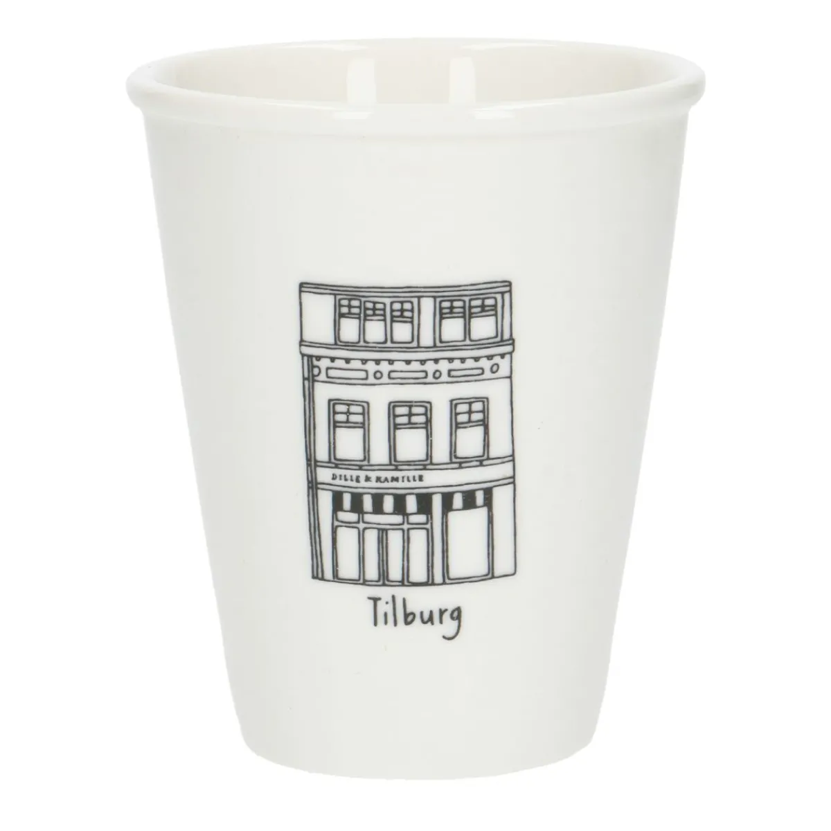 Bekers En Mokken*DILLE & KAMILLE Gevel mok, Tilburg, porselein, 200 ml