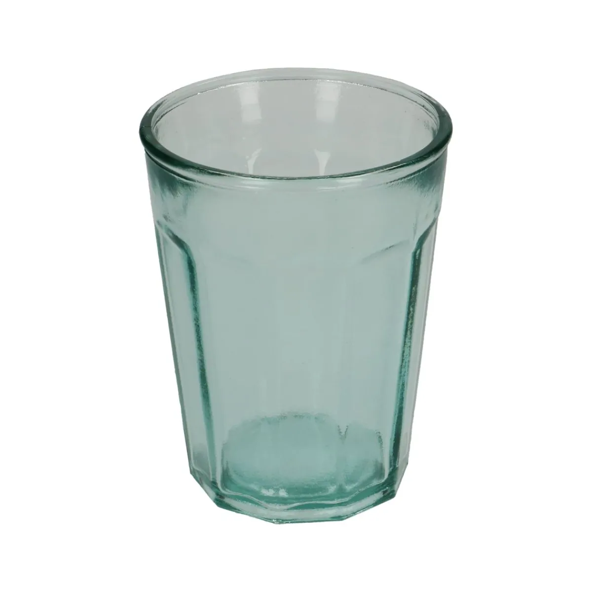 Glazen*DILLE & KAMILLE Glas met facetten, gerecycled glas, 400 ml