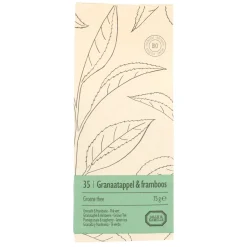 Thee*DILLE & KAMILLE Granaatappel & framboos, biologisch, groene thee, zakje 75 gram