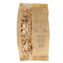 Goed Gevulde Hapjesplank|Granola*DILLE & KAMILLE Granola, biologisch, banaan en cranberry, 375 gr