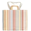 Canvas Tassen*DILLE & KAMILLE Grote tas, bio-katoen, zomerse streep, 48 x 56 x 14 cm