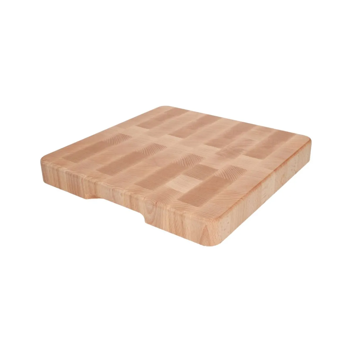 Snij- En Serveerplanken*DILLE & KAMILLE Hakblok, beukenhout, 35 x 35 x 4 cm