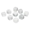 Glazen*DILLE & KAMILLE Herbruikbare ijsblokjes, wit marmer, 9 stuks