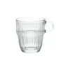 Glazen*DILLE & KAMILLE Hittebestendig glas met oor, geribbeld, 140 ml