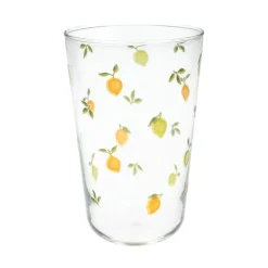 Glazen*DILLE & KAMILLE Hoog glas, citroenen, 400 ml