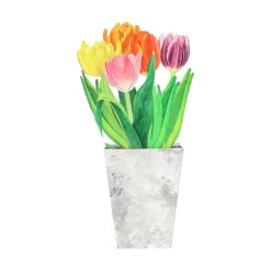 Kaarten|Kaarten*DILLE & KAMILLE Kaart 3D met envelop, tulpen