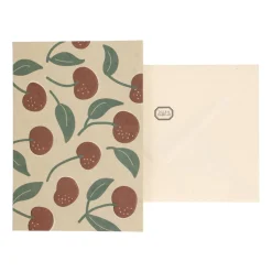Kaarten|Kaarten*DILLE & KAMILLE Kaart met envelop, kersen