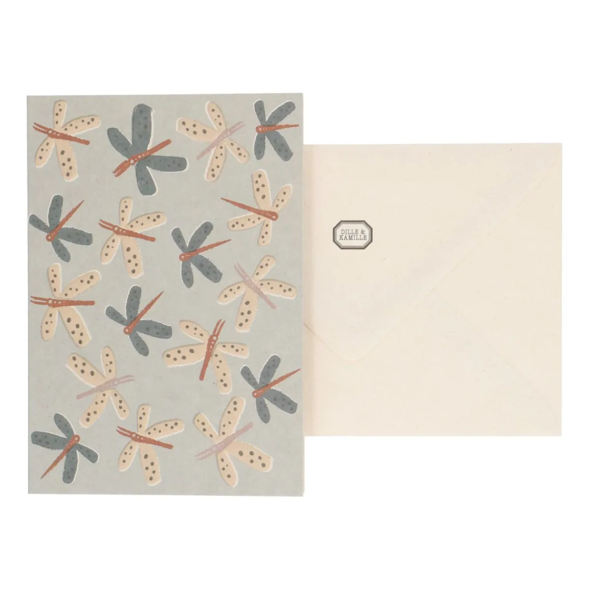Kaarten|Kaarten*DILLE & KAMILLE Kaart met envelop, libellen
