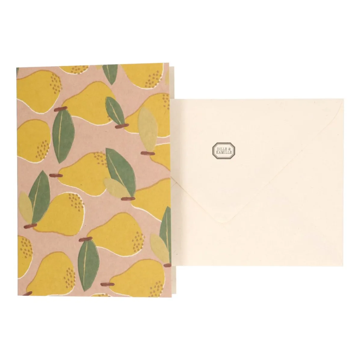 Kaarten|Kaarten*DILLE & KAMILLE Kaart met envelop, peren