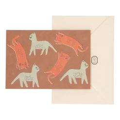 Kaarten|Kaarten*DILLE & KAMILLE Kaart met envelop, poezen