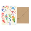 Kaarten|Verjaardagskaarten*DILLE & KAMILLE Kaart met envelop, verjaardag, tropische vogels
