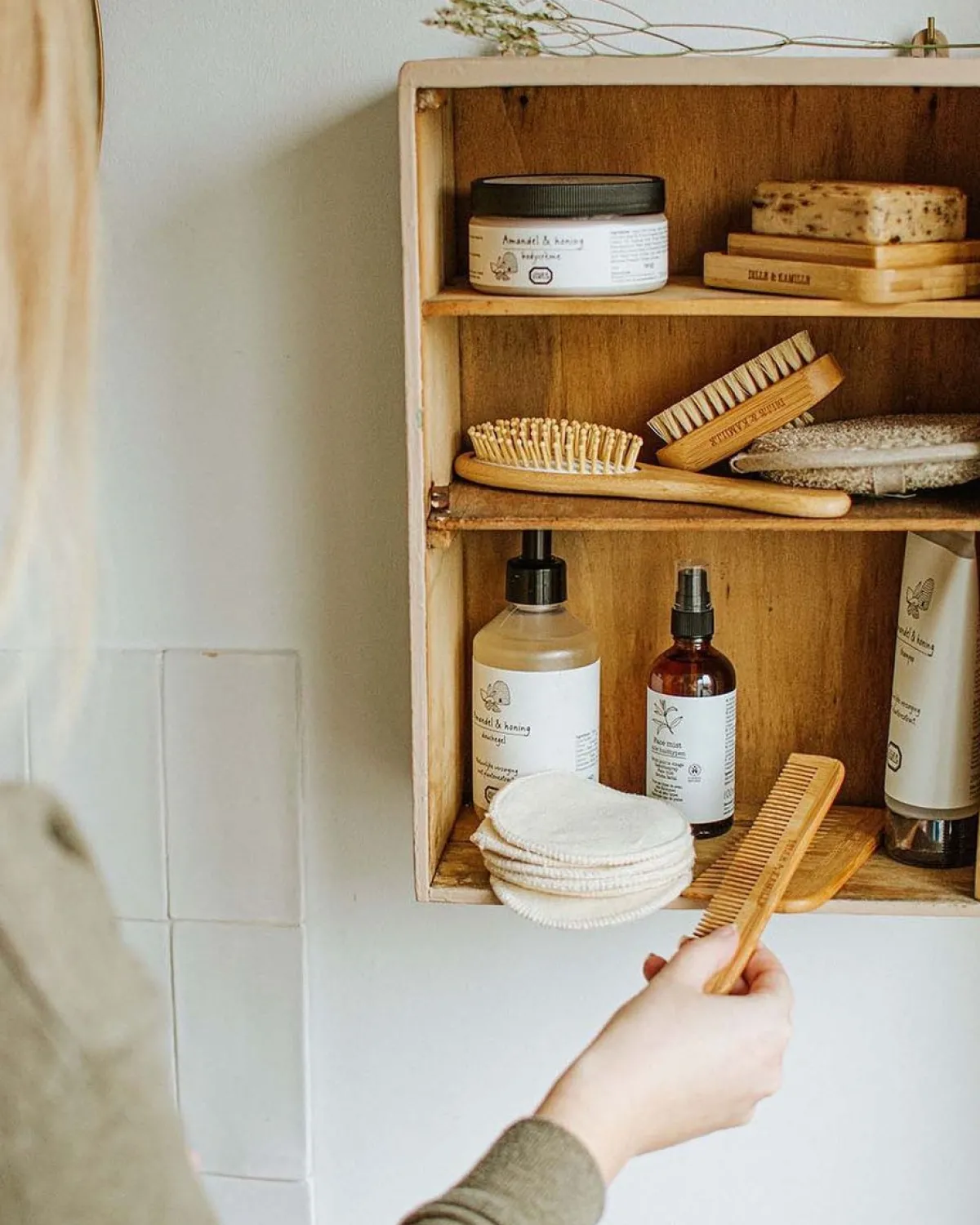 Haarverzorging|Badkameraccessoires*DILLE & KAMILLE Kam, grof, bamboe