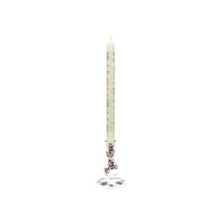Kandelaars*DILLE & KAMILLE Kandelaar, handbeschilderd, glas, roze, 13 cm