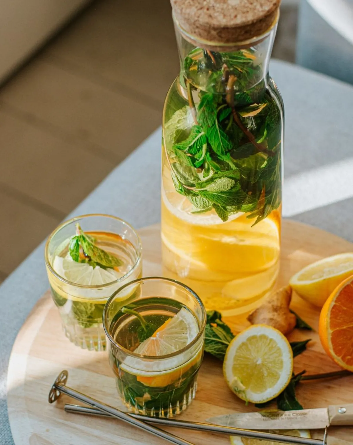 Glazen*DILLE & KAMILLE Karaf met kurk, glas, 1 liter