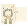 Kaarten*DILLE & KAMILLE Kerstkaart met envelop, kerstkrans