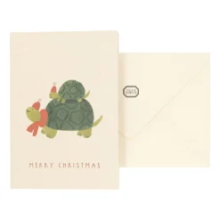 Kaarten*DILLE & KAMILLE Kerstkaart met envelop, schildpad