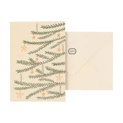 Kaarten*DILLE & KAMILLE Kerstkaart met envelop, versierde kerstboom