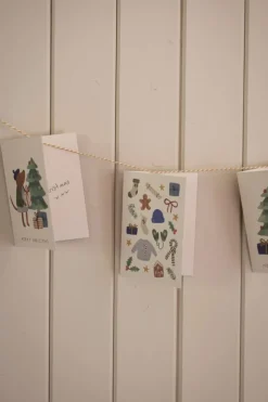 Kaarten*DILLE & KAMILLE Kerstkaarten met envelop, winteraccessoires, set van 10 in een doos