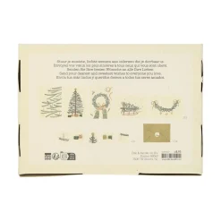 Kaarten*DILLE & KAMILLE Kerstkaarten met envelop, kerstgroen, set van 10 in een doos