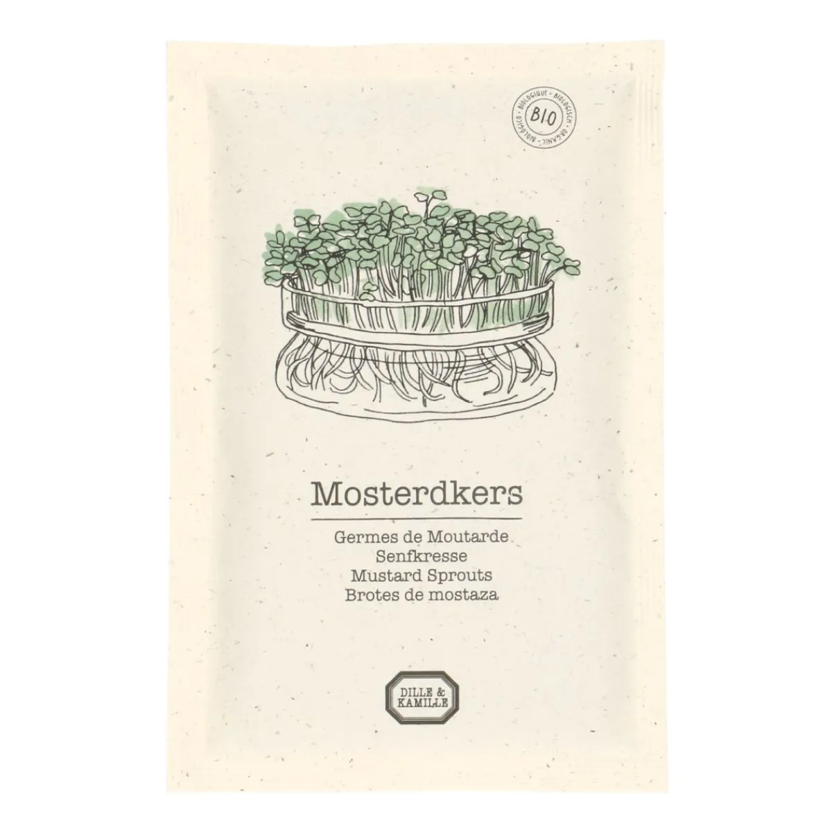 Groentekiemen|Zaaien*DILLE & KAMILLE Kiemgroente, biologisch, mosterdkers, 50 g