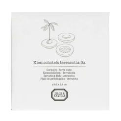 Zaaien*DILLE & KAMILLE Kiemschotel, Ø 9,5 cm, 3 stuks