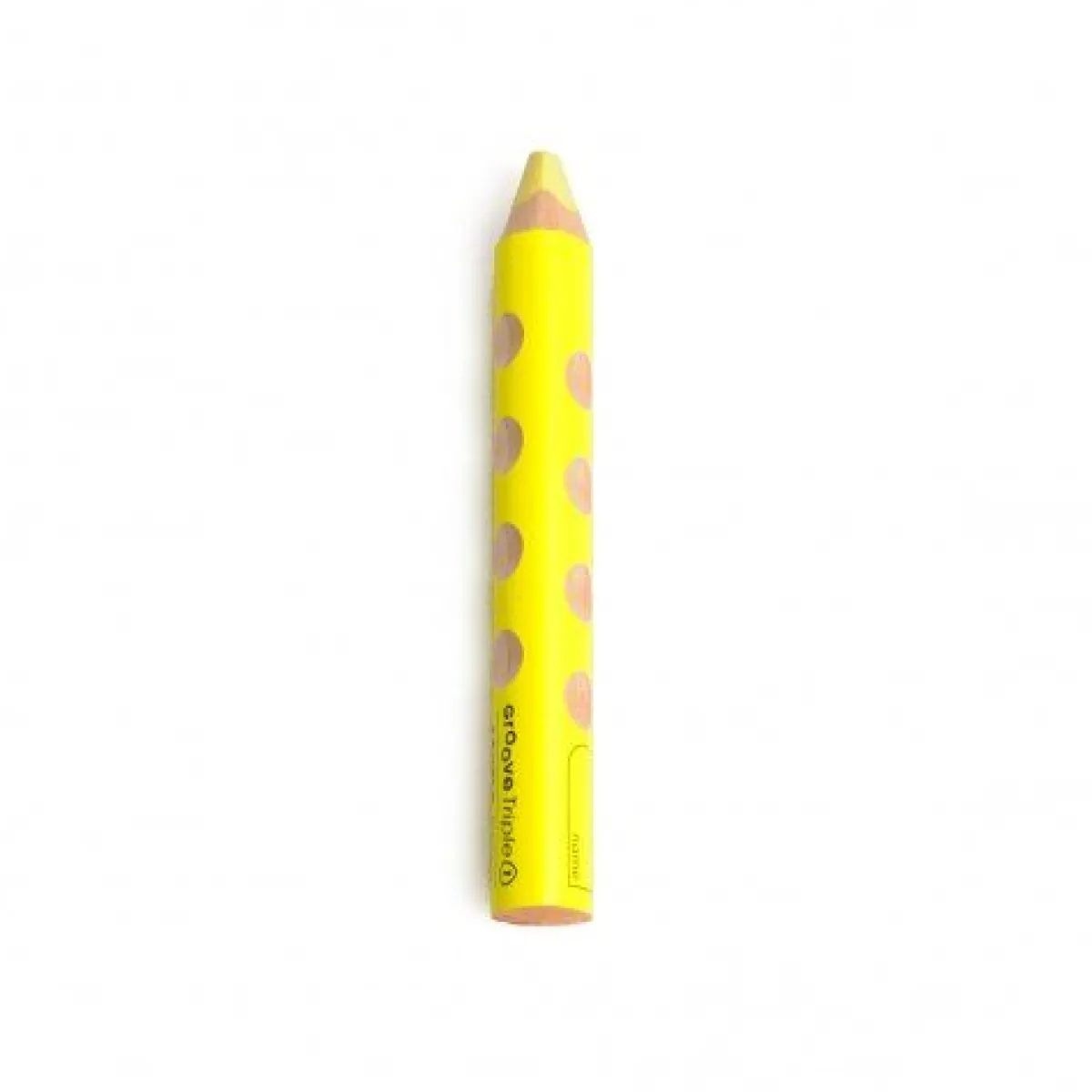Knutselspullen|Schrijven & Tekenen*DILLE & KAMILLE Kleurpotlood 3 in 1, ergonomische grip, fel geel