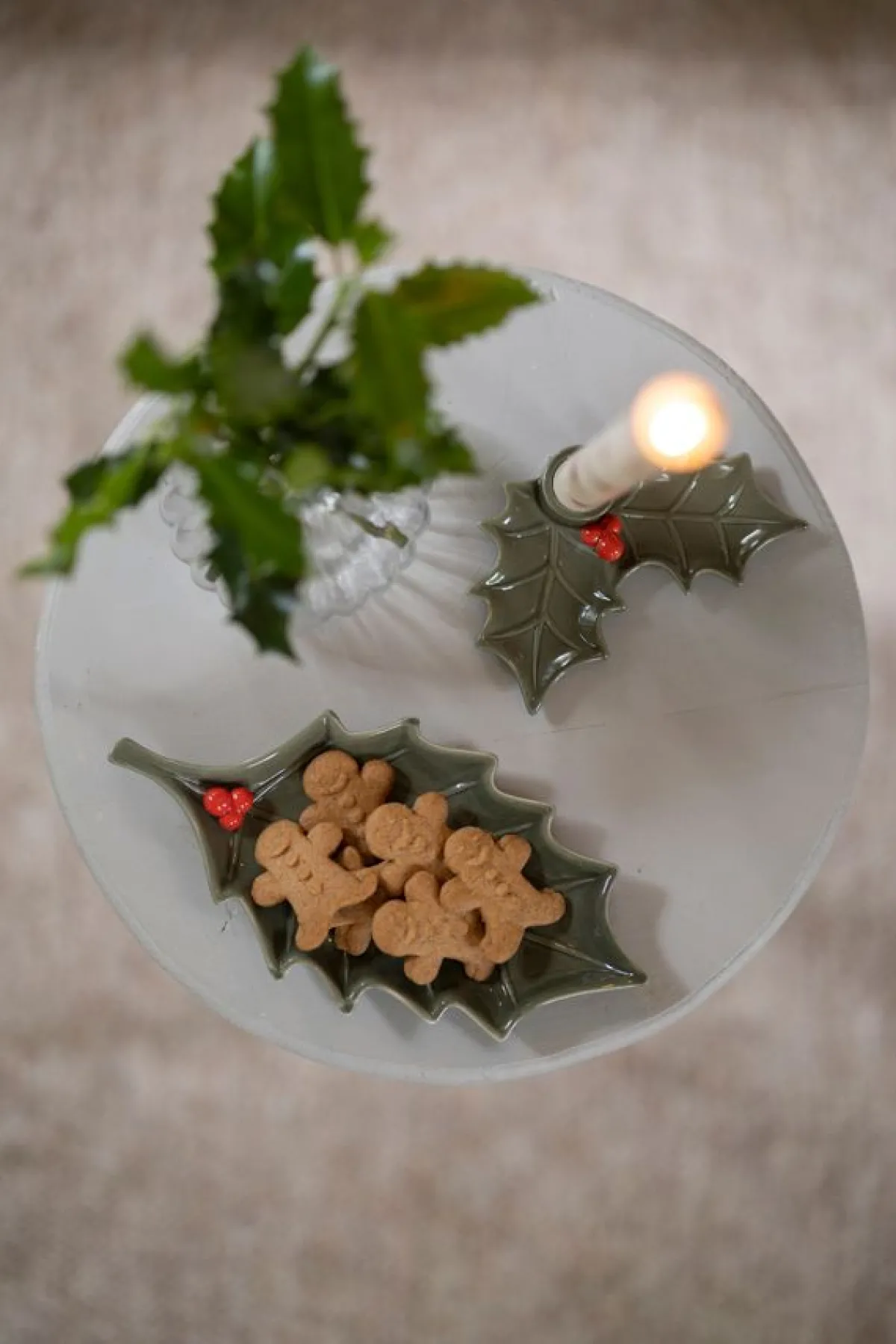 Koekjes*DILLE & KAMILLE Koekblik, luchtdicht, gevuld met koekemannetjes, speculaas, biologisch, Ø 17 x 7 cm