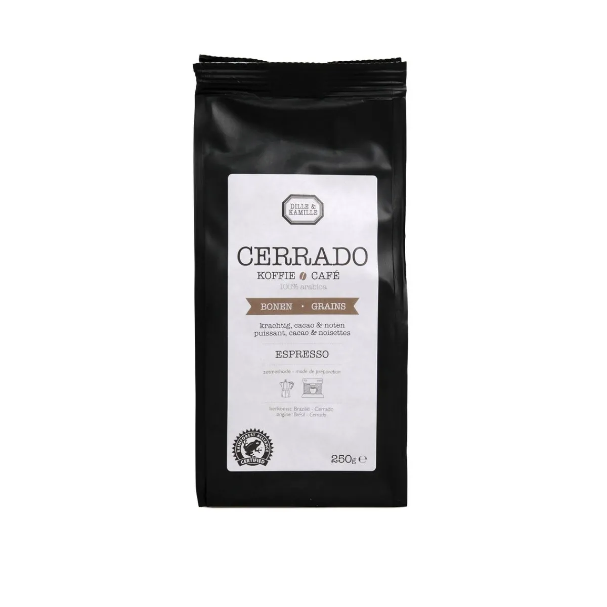 Koffie*DILLE & KAMILLE Koffiebonen Cerrado, espresso, 250 gram