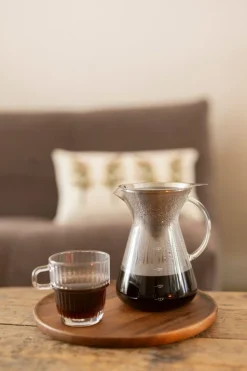 Bakken Met Peren|Koffie*DILLE & KAMILLE Koffiekan + filter, 600 ml, glas en rvs