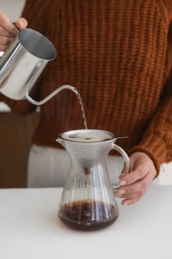 Bakken Met Peren|Koffie*DILLE & KAMILLE Koffiekan + filter, 600 ml, glas en rvs
