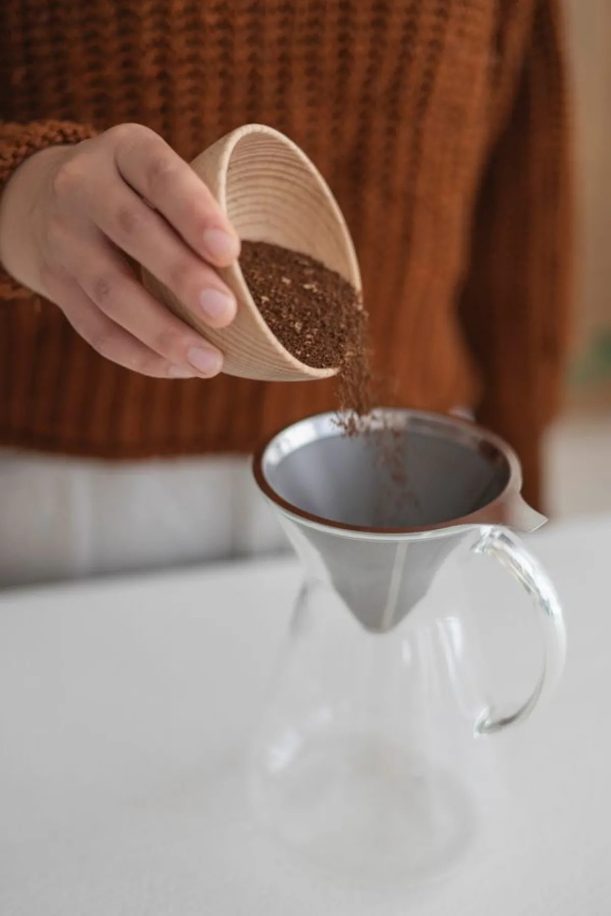 Bakken Met Peren|Koffie*DILLE & KAMILLE Koffiekan + filter, 600 ml, glas en rvs