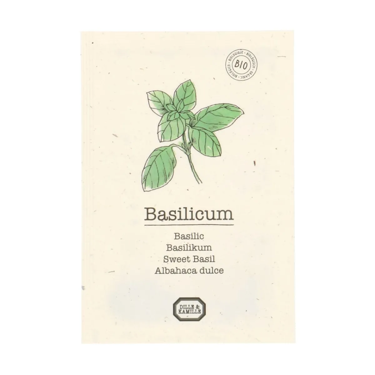 Zaaien*DILLE & KAMILLE Kruidenzaden, biologisch, basilicum, 0.5 g
