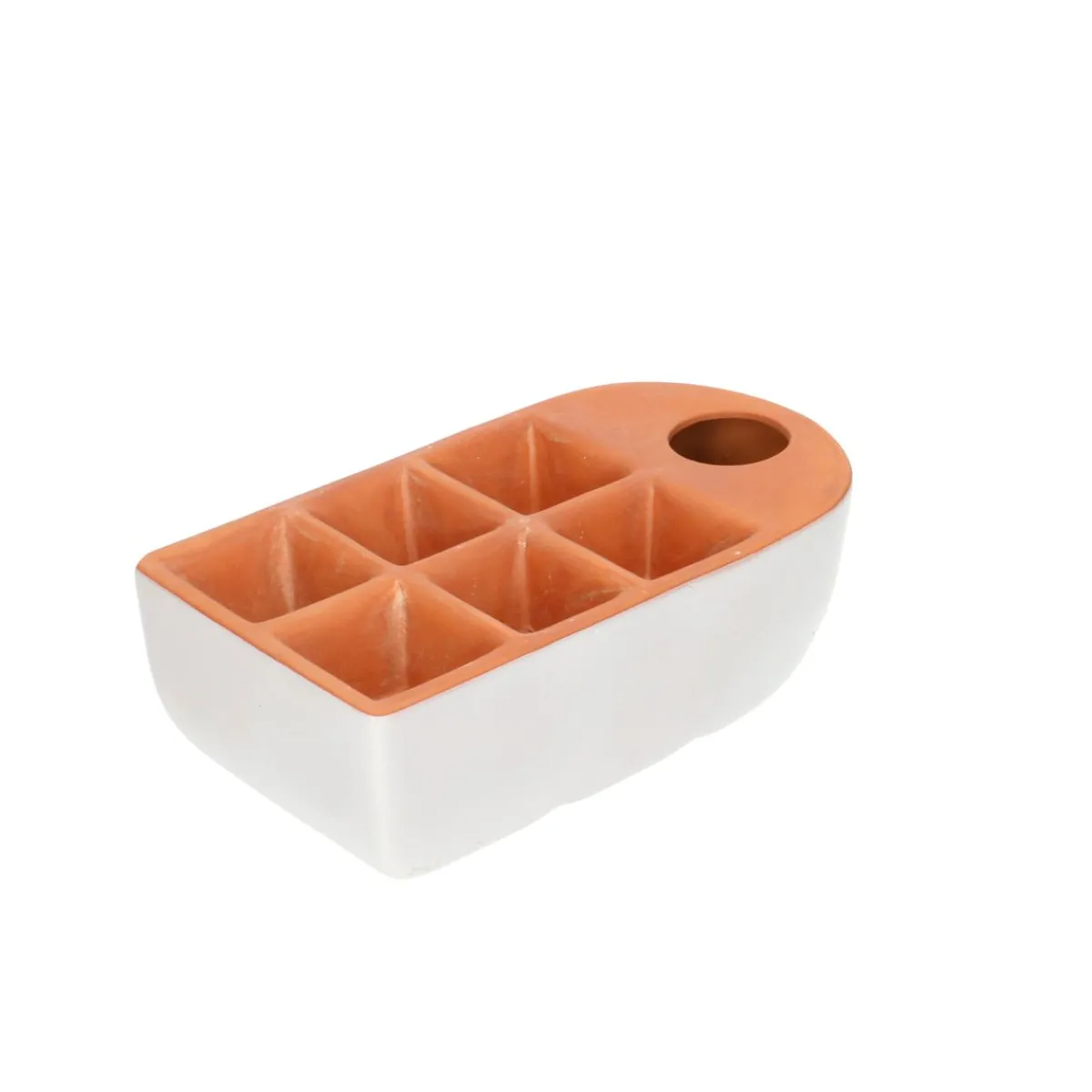 Zaaien*DILLE & KAMILLE Kweekbakje met waterreservoir, terracotta, 20 x 11 cm