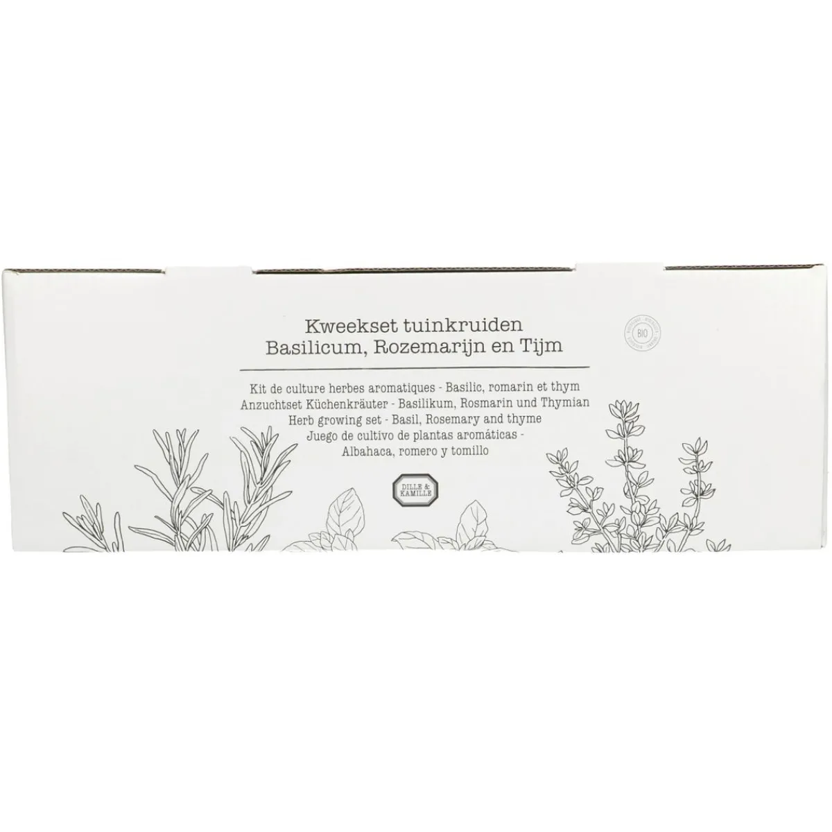 Zaaien*DILLE & KAMILLE Kweekset tuinkruiden, biologisch, set van 3 potjes