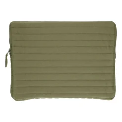 Laptop Hoezen En Etuis*DILLE & KAMILLE Laptophoes, katoen, mosgroen, 16 inch