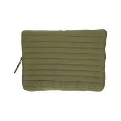 Laptop Hoezen En Etuis*DILLE & KAMILLE Laptophoes, katoen, mosgroen, 13 inch