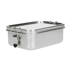 Brooddoos*DILLE & KAMILLE Lunchbox met siliconen ring, RVS, 850 ml