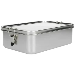 Brooddoos*DILLE & KAMILLE Lunchbox met siliconen ring, RVS, 2400 ml