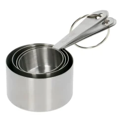 Maatbekers & Maatlepels|Overige Keukenaccessoires*DILLE & KAMILLE maatpannetjes set/4 rvs