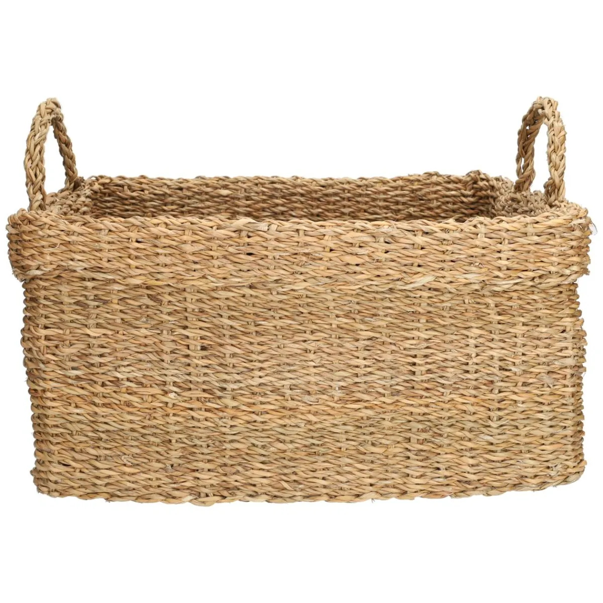 Herfst Decoratie|Rieten Manden*DILLE & KAMILLE Mand, zeegras, rechthoekig, groot