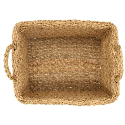 Herfst Decoratie|Rieten Manden*DILLE & KAMILLE Mand, zeegras, rechthoekig, groot